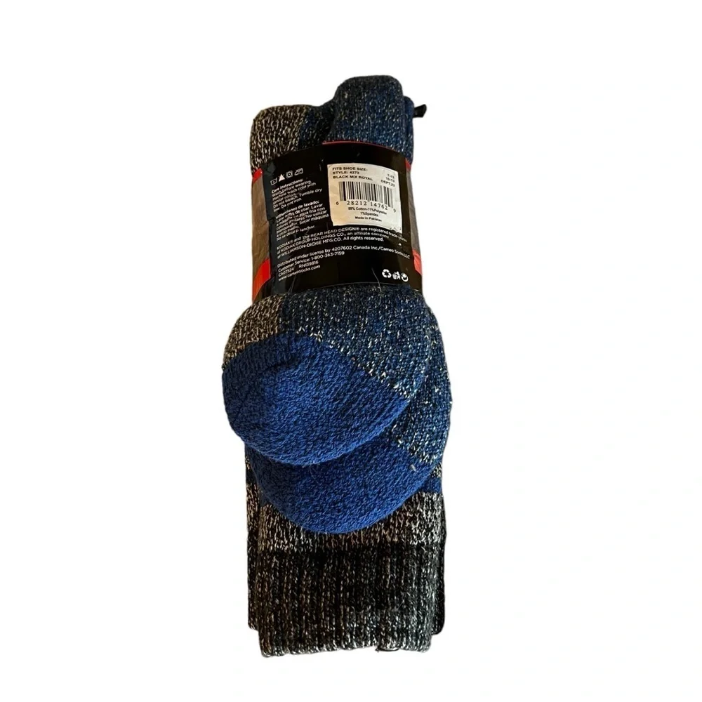Kodiak Cotton Thick Tall Boot Socks 2‎ Pairs New
